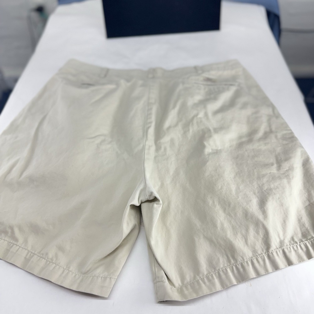 VTG Polo Ralph Lauren Shorts Mens 42 Brown Chino Pleated Tyler Golf Pony 90s Y2K - Picture 4 of 6